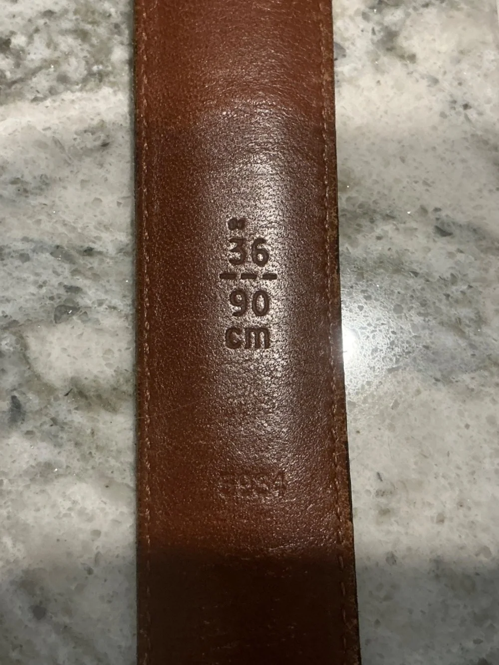 Coach Black leather belt Style 5934 36